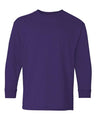 12 Pack : Gildan® Heavy Cotton Youth Crewneck Long Sleeve T-Shirt