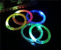 Flashing Acrylic Bracelets