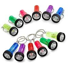 Neon Large Beam Flashlight Keychains