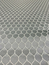 Mermaid Jacquard Polyester Lycra Fabric - Seaglass Blue, Jacquard Pattern, 54" Width (1 Yard)