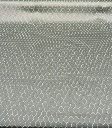 Mermaid Jacquard Polyester Lycra Fabric - Seaglass Blue, Jacquard Pattern, 54" Width (1 Yard)