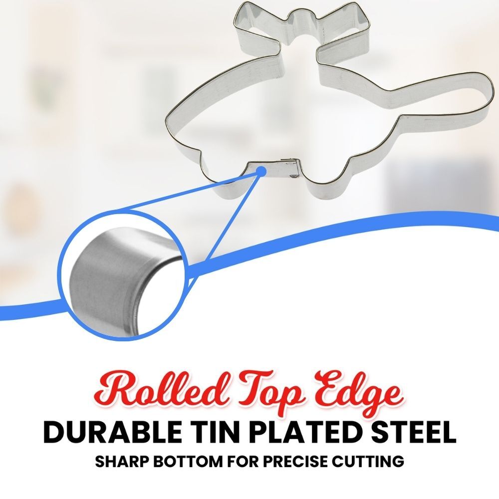 Helicopter Cookie Cutter 5 in B1117