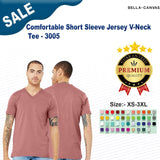BELLA + CANVAS® - Comfortable Short Sleeve Jersey V-Neck Tee