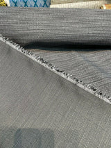 Dapper Charcoal Rayon Polyester Upholstery Fabric - Dark Grey Textured, 55" Width (1 Yard)