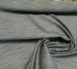 Dapper Charcoal Rayon Polyester Upholstery Fabric - Dark Grey Textured, 55" Width (1 Yard)
