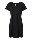Women's Fine Jersey Short Sleeve V-Neck Coverup