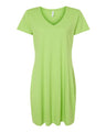 Women's Fine Jersey V-Neck Coverup