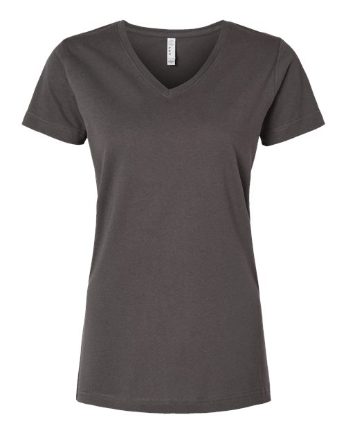 LAT Women's Fine Jersey V-Neck Tee