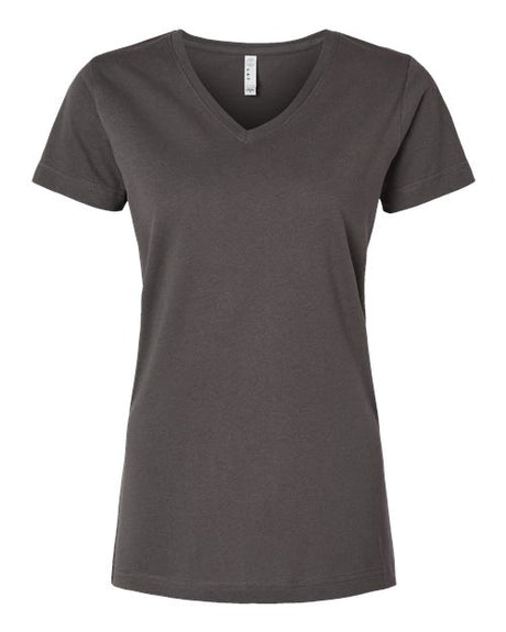 LAT Women's Fine Jersey V-Neck Tee