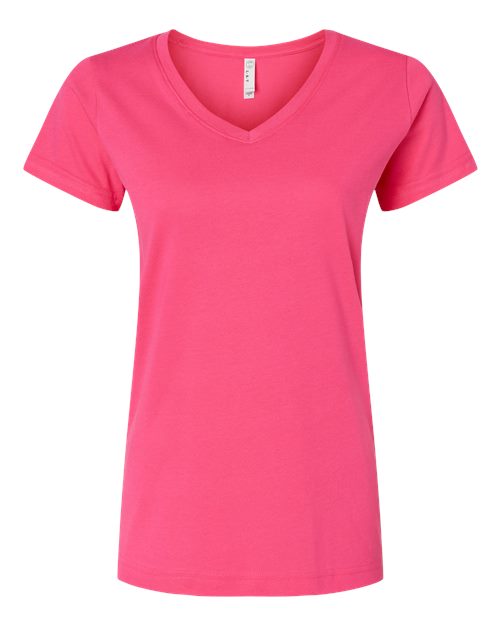 LAT Women's Fine Jersey V-Neck Tee