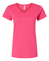LAT Women's Fine Jersey V-Neck Tee