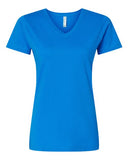 Women's Fine Jersey Short Sleeve V-Neck Tee