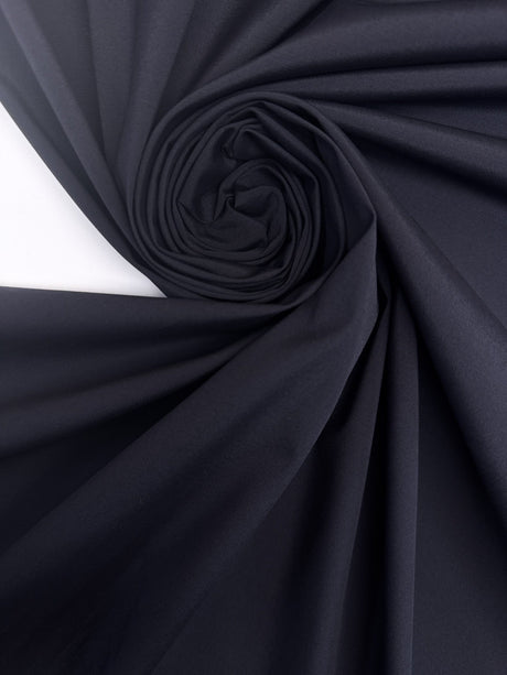 Italian Blue Cotton Fabric With Elastane
