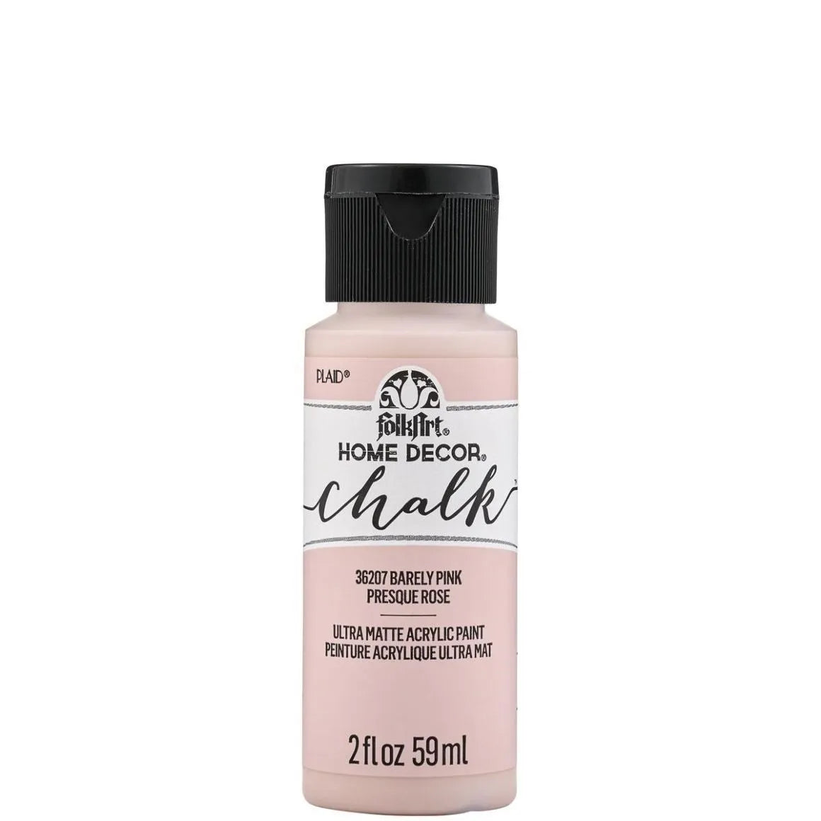 FolkArt Chalk Acrylic Paint - Barely Pink (2 oz Bottle)