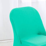 1 Piece Tiff Blue Spandex Chair Cover for Stretch Folding Seating