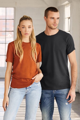 Image 1: Bella Canvas Unisex Jersey Crewneck Short Sleeve TeeImage 2: Classic short sleeve jersey t-shirtImage 3: Soft unisex Bella Canvas crewneck shirtImage 4: Blank tee for custom printing projectsImage 5: Lightweight everyday casual apparelImage 6: Premium jersey cotton t-shirt
