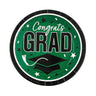 9" Graduation Party Pink Congrats Grad Round Paper Dinner Plates 25 Count