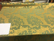 Fabricut Green Gold Jacobean Reversible Drapery Fabric - Green Gold Jacobean Reversible, 56" Width (1 Yard)