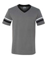 Augusta Sportswear V-Neck Jersey with Striped Sleeves