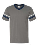Augusta Sportswear V-Neck Jersey with Striped Sleeves