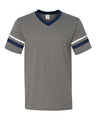 Augusta Sportswear V-Neck Jersey with Striped Sleeves