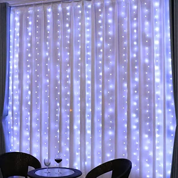 200 LED Curtain Light White