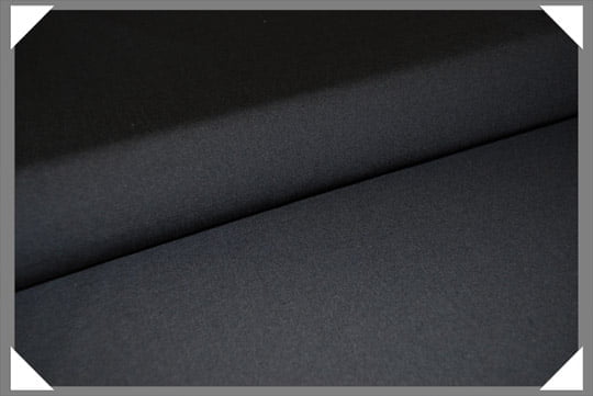 Black Wool Lycra Stretch Fabric - Black, 58/60" Width