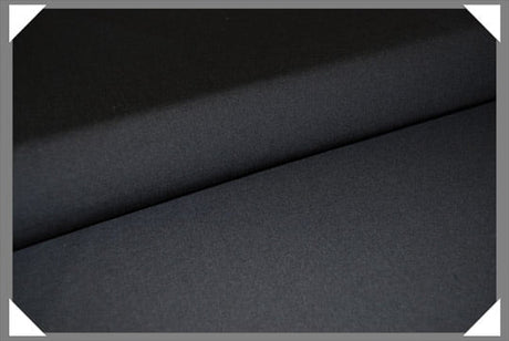 Black Wool Lycra Stretch Fabric - Black, 58/60" Width