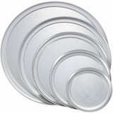 Winco Wide Rim Aluminum Pizza Tray, 10"