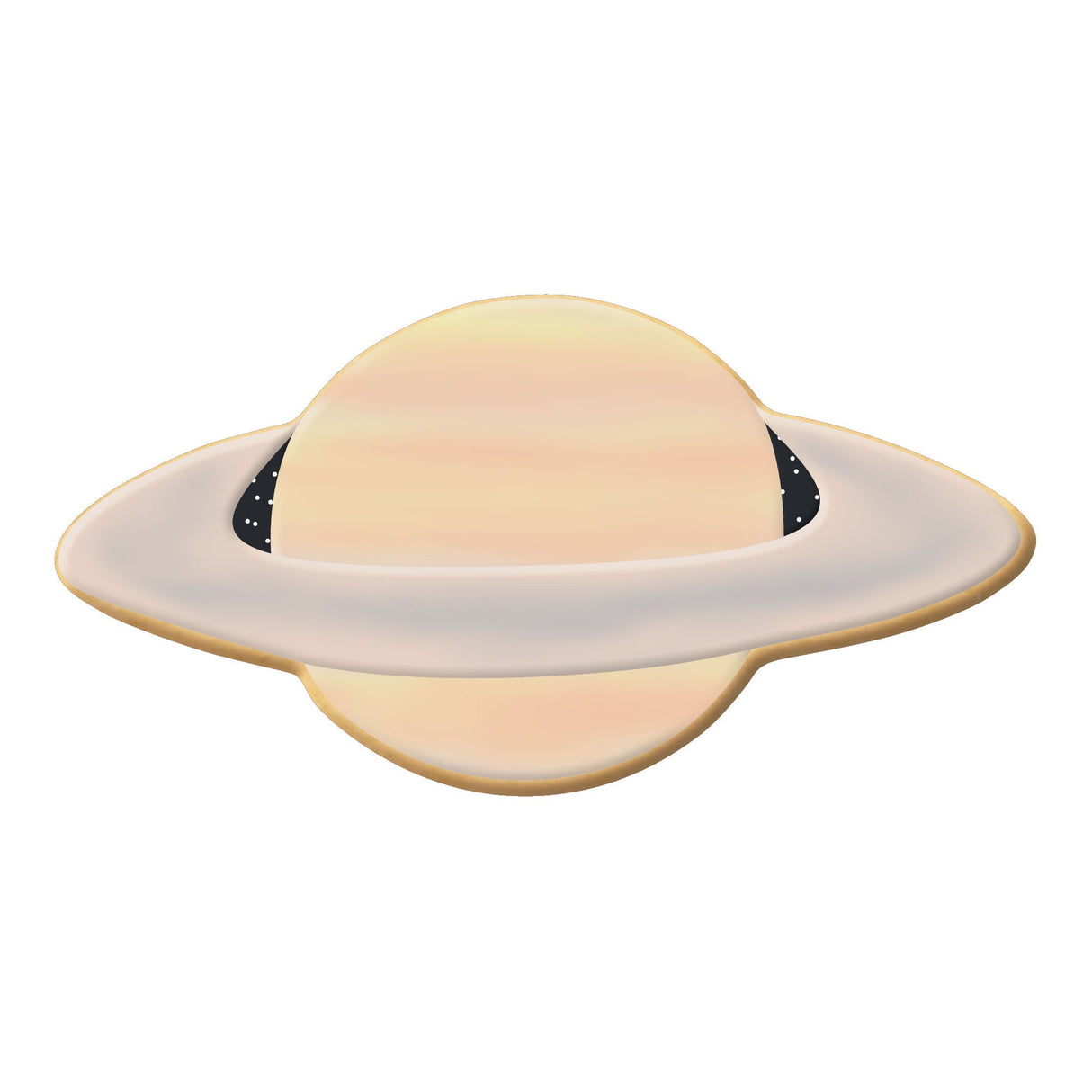 Saturn or Space Ship Cookie Cutter 4.25 in B1327