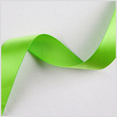 7/8" Apple Green Single Face Satin Ribbon