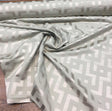 P Kaufmann Sage Puzzled Raised Jacquard Cotton Polyester Fabric - Contemporary Geometric, Sage, 6" Horizontal Repeat, 6.25" Vertical Repeat (1 Yard)
