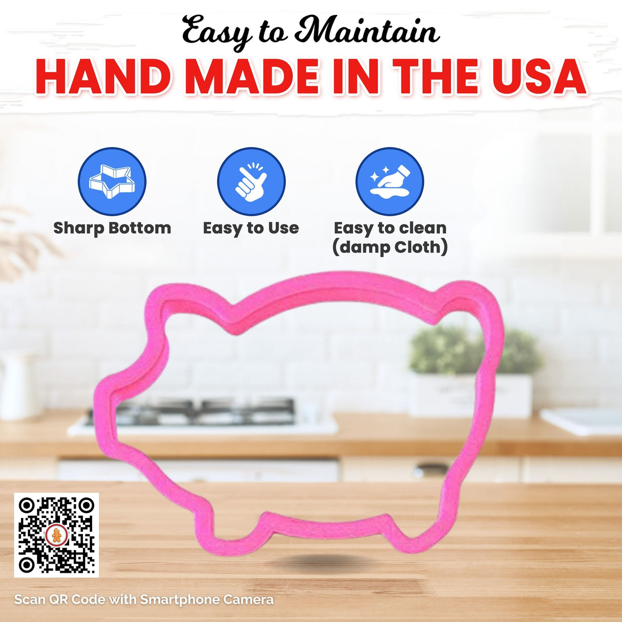 Marranitos Pig Cookie Cutter 5.5 in PC0348