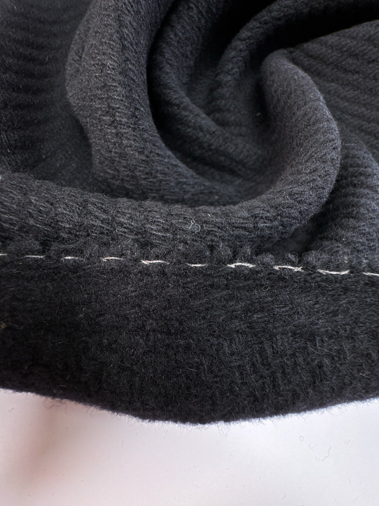 Wool Blend Tweed Black