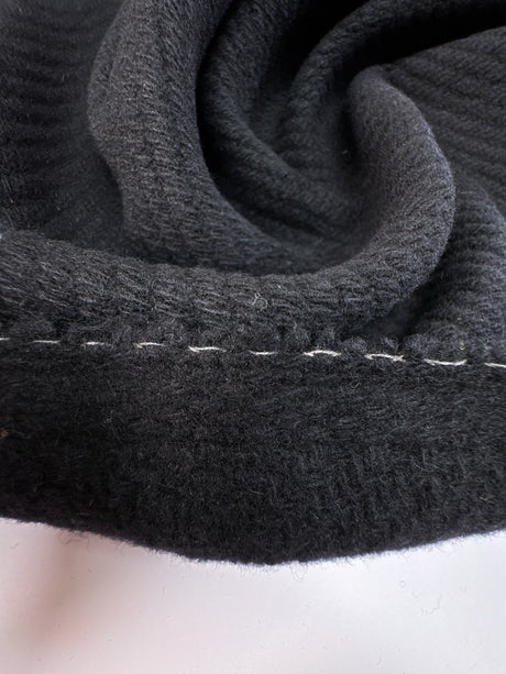 Wool Blend Tweed Black