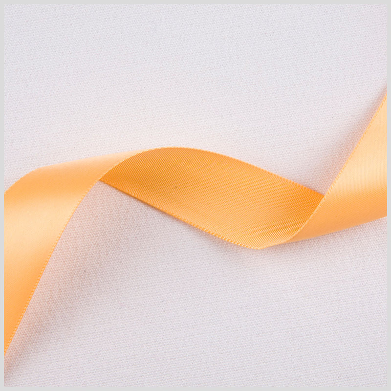 7/8" Tangerine Single Face Satin Ribbon