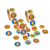 1 1/2" I Love Camping Sticker Roll 100 Pieces