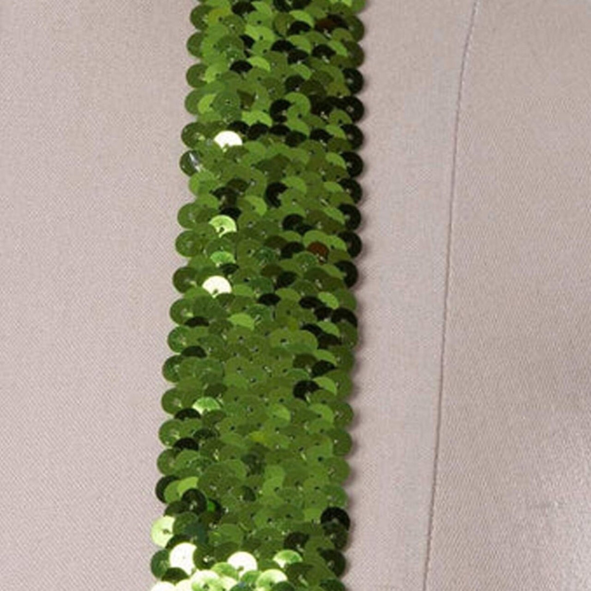 1 Yard Seaweed Green Stretch Sequins Trim Headband Stretch 1.5 Inch
