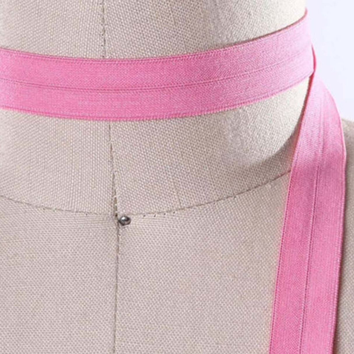 3 Yards Taffy Pink Stretch Bias Fold Over Elastic Trim 5/8"