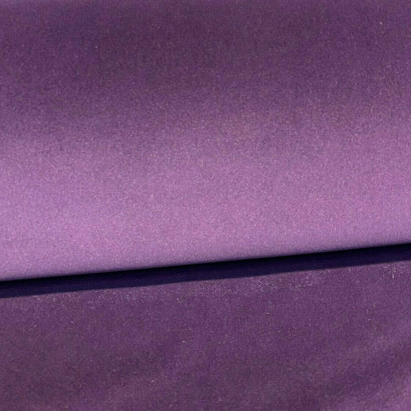 Charisma Velvet Velour Polyester Fabric - Iris Purple, IFR, 54" Width, 25 Oz (1 Yard)