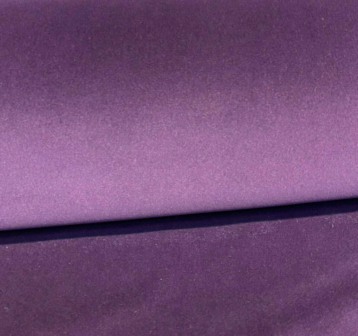 Charisma Velvet Velour Polyester Fabric - Iris Purple, IFR, 54" Width, 25 Oz (1 Yard)