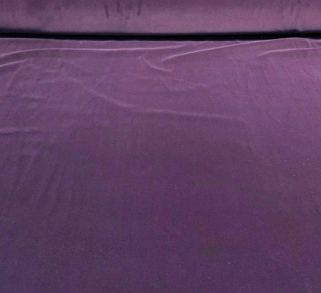 Charisma Velvet Velour Polyester Fabric - Iris Purple, IFR, 54" Width, 25 Oz (1 Yard)