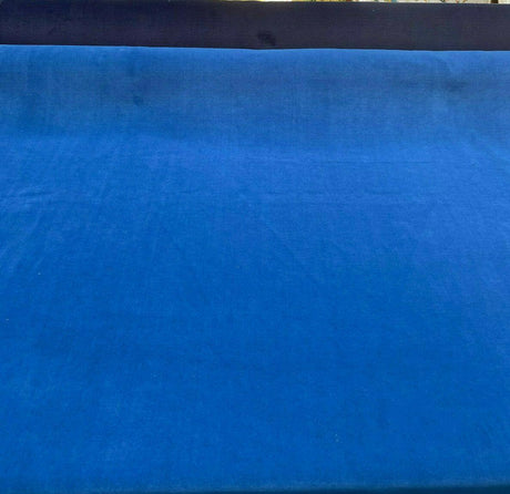 Crescent Velour Velvet Fabric - Sapphire Blue, 54" Width, IFR, 20 Oz (1 Yard)