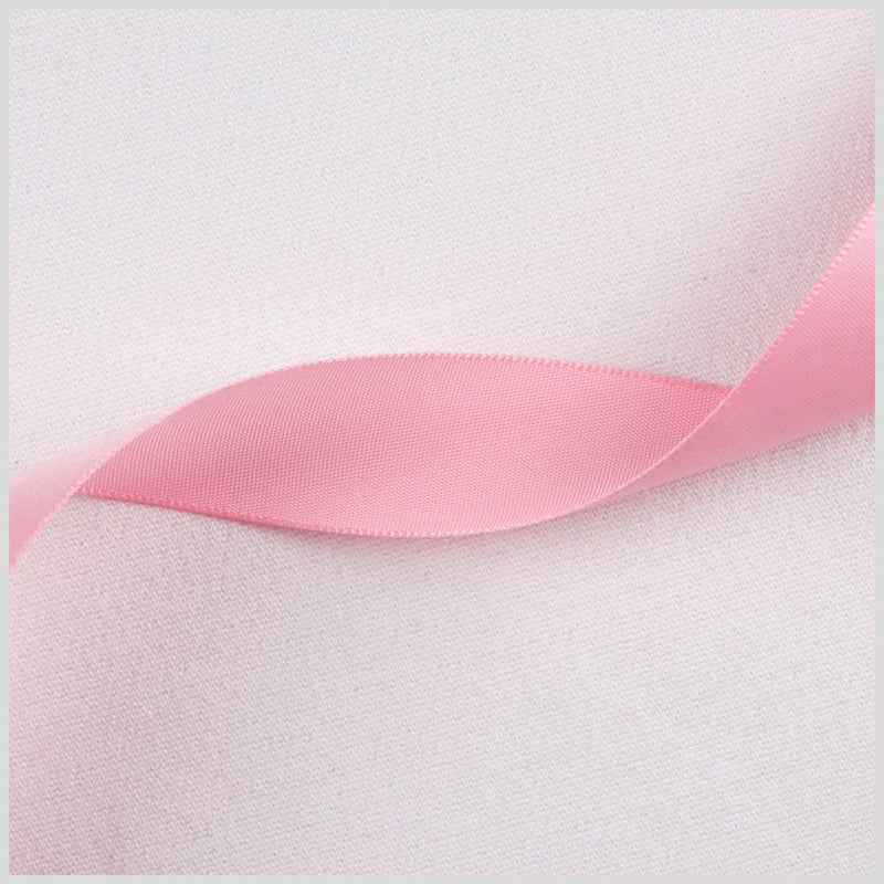 1/2" Swiss Pink Single Face Satin Ribbon