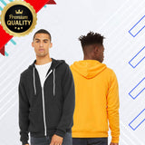 BELLA + CANVAS® Unisex Classic Sponge Fleece Full-Zip Hoodie - 3739