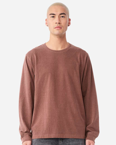 BELLA + CANVAS 4851GD unisex garment dyed long sleeve tee with vintage finish