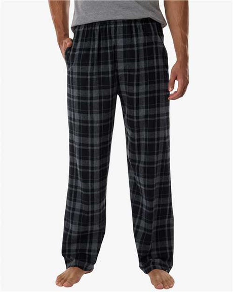 Boxercraft® Men’s Harley Flannel Pants Double-Brushed Cotton, Elastic Waist & Plaid Design
