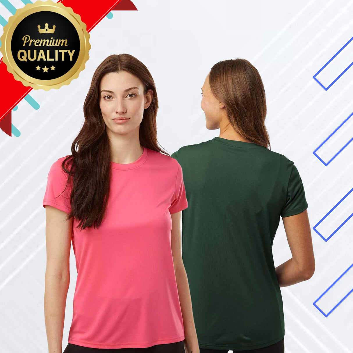 AllPro® Womens Pro Lock Performance T Shirt Moisture Wicking Sun Protection