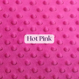 1 Yard Ultra Soft Minky Dot Fleece Plush Fabric 100 Percent Polyester for Crafts 60 Inch Width