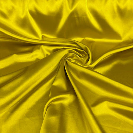 1 Yard Premium 250 GSM Bridal Stretch Satin Fabric Glossy Soft Material for Gowns 60 Inch Width 100% Polyester